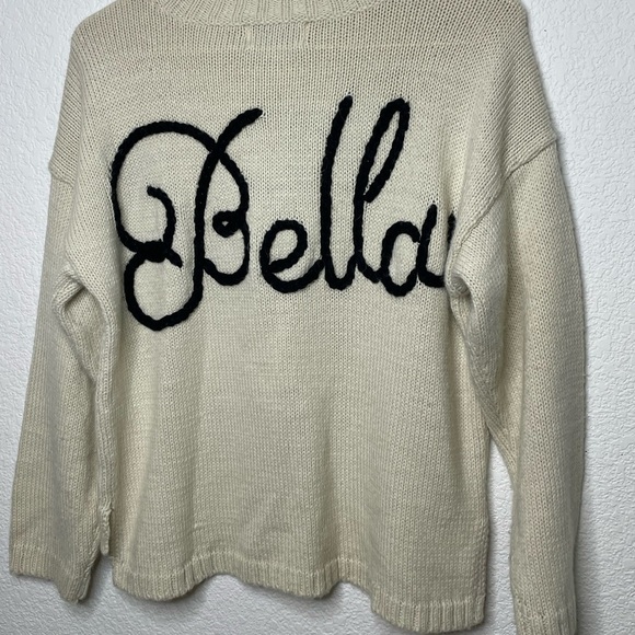Wildfox sweater Ciao Bella pullover sz small cream - Picture 7 of 8